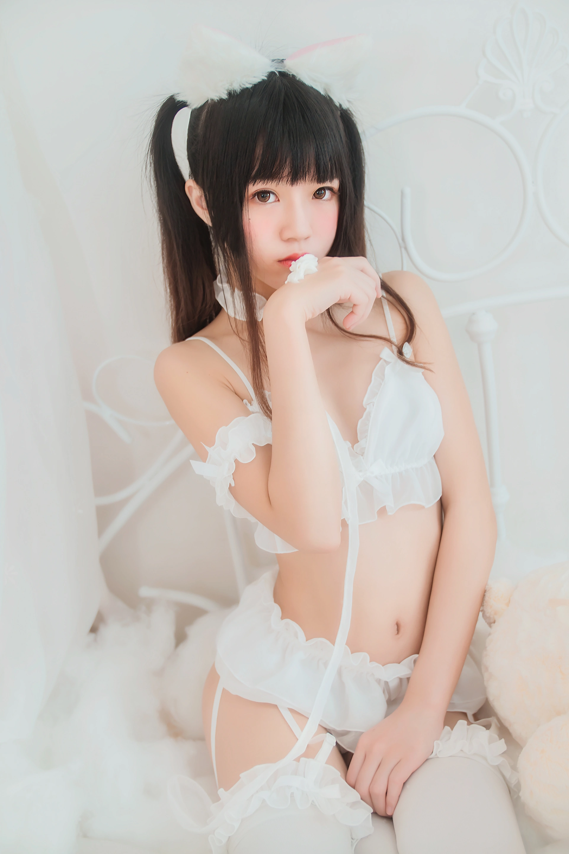 桜桃喵 - NO.068 白猫 2
